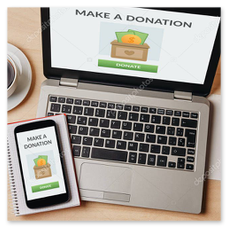 Non‑profit site met donatieknop